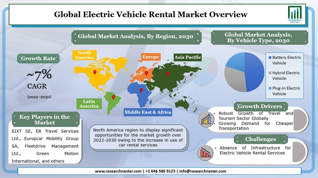 電気自動車レンタル市場グラフ